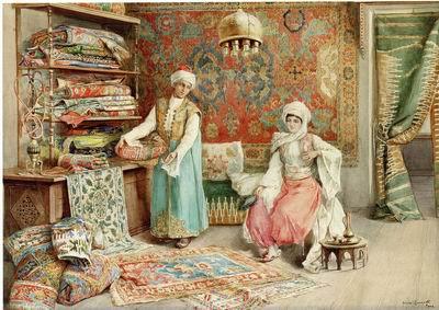  Arab or Arabic people and life. Orientalism oil paintings 580